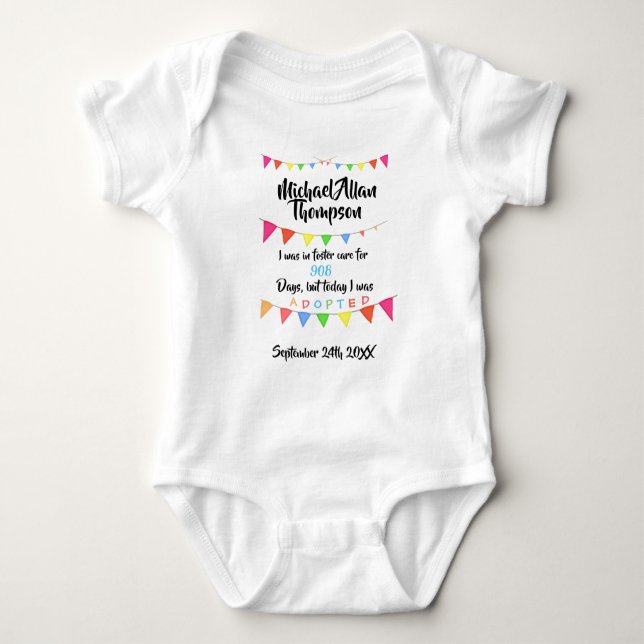Adopted from Foster Care - Custom Name Shirt (Front)
