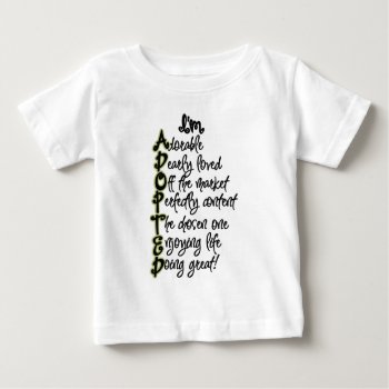 Adopted T-shirt by Lilleaf at Zazzle