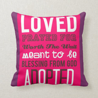 Adopted Throw Pillow
