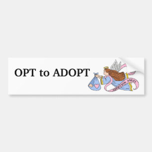 Adoption Angel Bumper Sticker