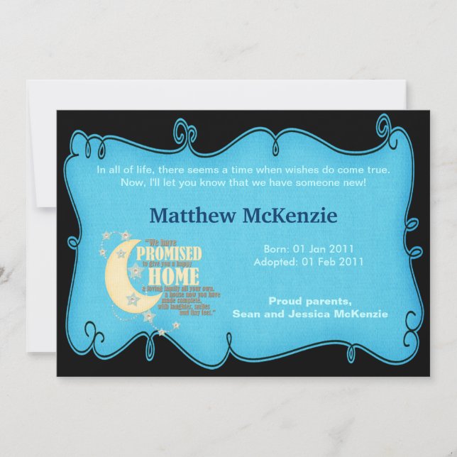 Adoption Announcement (Front)