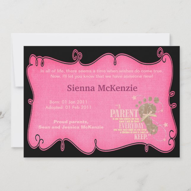 Adoption Announcement (Front)