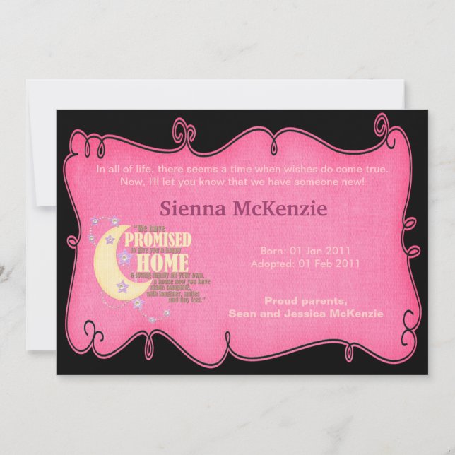 Adoption Announcement (Front)