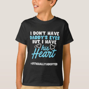 Adoption Announcement Day Family Dad Heart T-Shirt