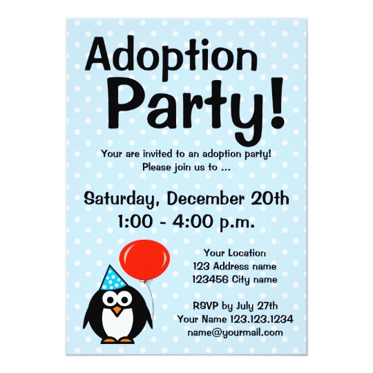 adoption announcement party invitations