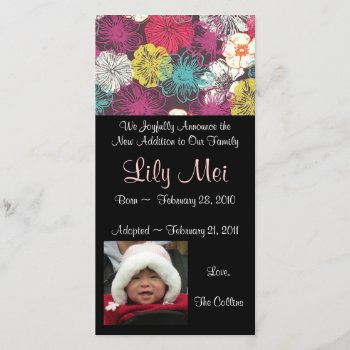 Adoption Announcement Photo Card by AdoptionGiftStore at Zazzle