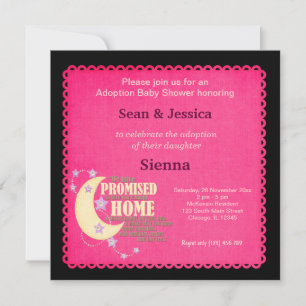 Adoption Baby Shower Girl Invitation