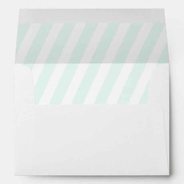 Adoption Baby Shower, matching mint lined Envelope (Back (Bottom))