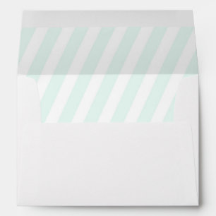 Adoption Baby Shower, matching mint lined Envelope