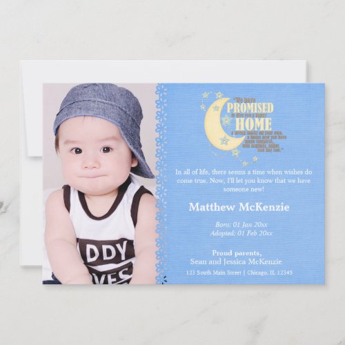 Adoption Boy Announcement