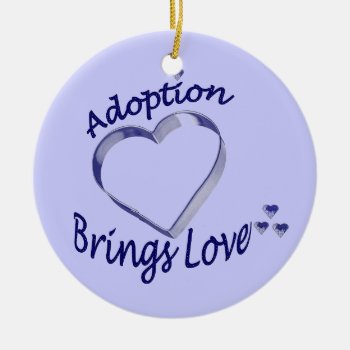 Adoption Brings Love Hearts Ornament by AdoptionGiftStore at Zazzle