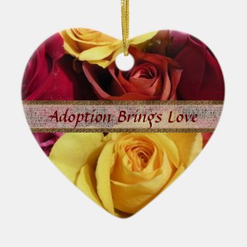 Adoption Brings Love Ornament by AdoptionGiftStore at Zazzle