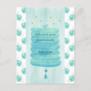 Adoption Card Blue - A Forever Family Lampion