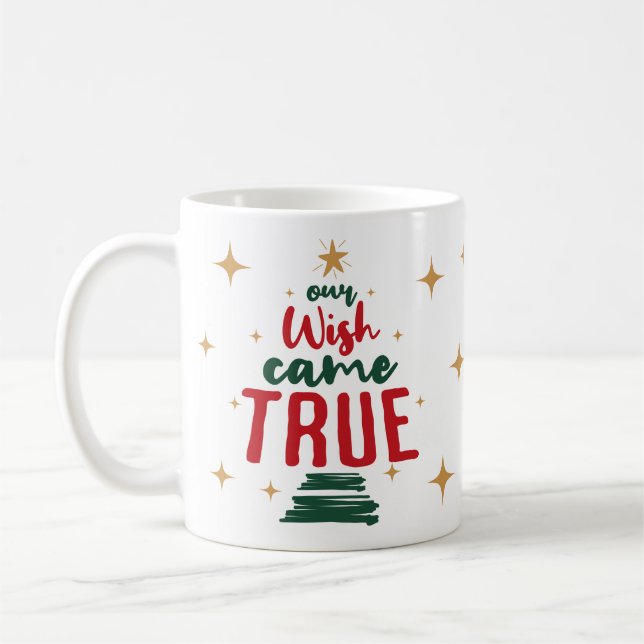 Adoption Celebration Gift Holiday Christmas Mug (Left)