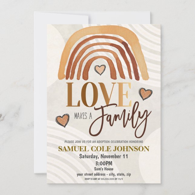 Adoption Celebration Invitation (Front)