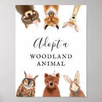 Adoption Center | Gir Woodland Birthday Party Sign