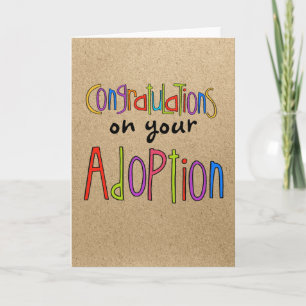 Adoption congratulations card
