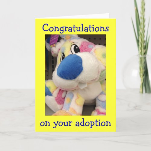 ADOPTION CONGRATULATIONSFUNLOVE ABOUND IN HOME CARD