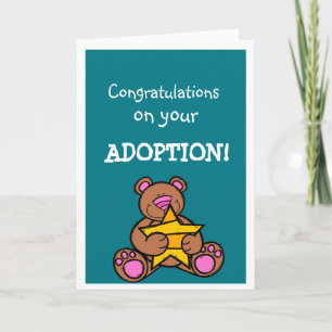 Adoption congratulations greetings card