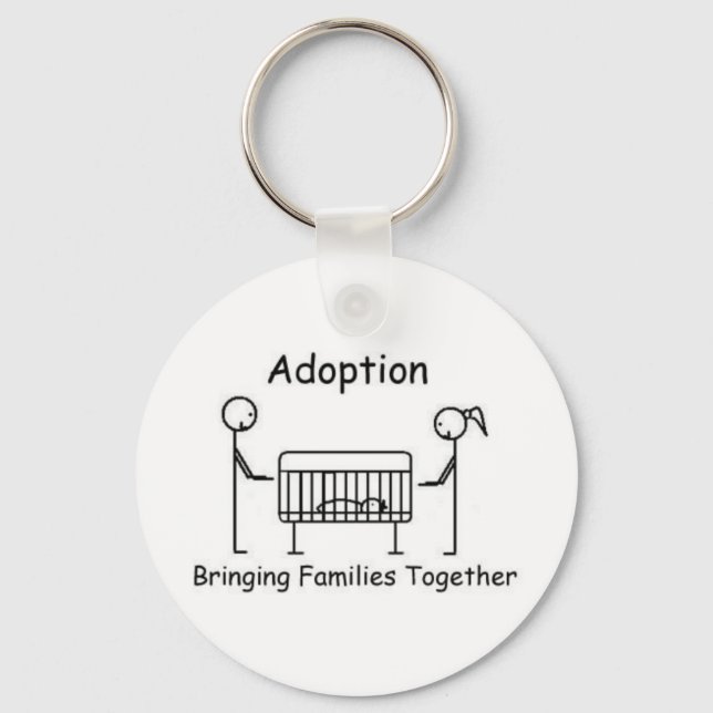 Adoption Crib Keychain (Front)