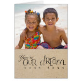 Adoption Day Announcement Photo Greeting Card (Front)