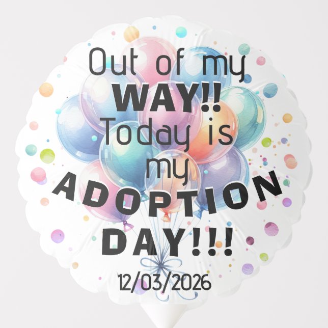 Adoption Day Balloon (Front)