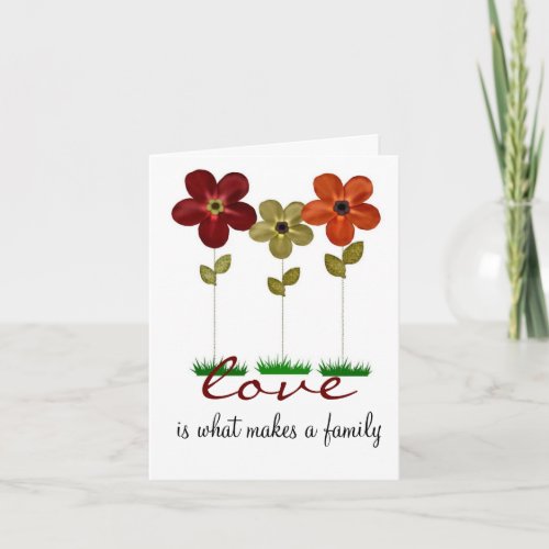 adoption family card