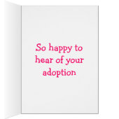 **ADOPTION" FLAMINGOS ARE "TICKLED PINK" CARDS (Inside (Right))