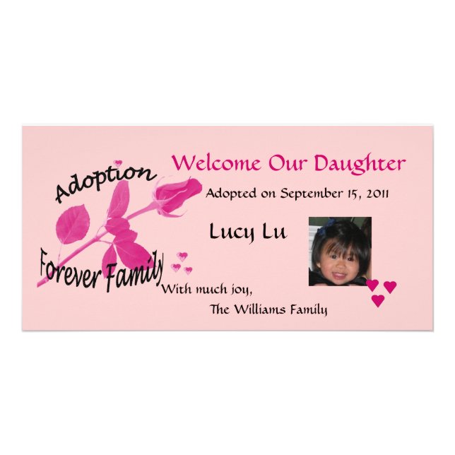 Adoption Forever Family Photo Card (Front)