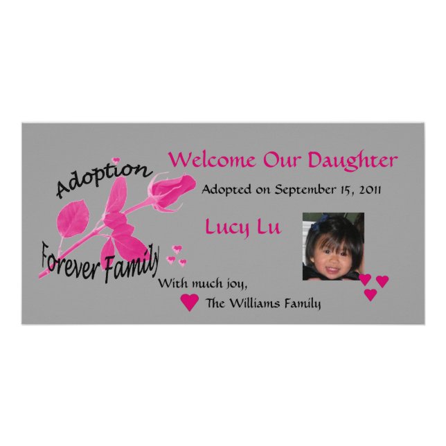 Adoption Forever Family Photo Card (Front)