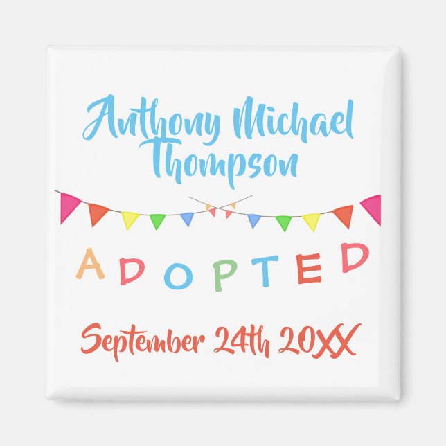 Adoption From Foster Care Party Magnet (Front)