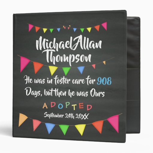 Adoption From Foster Care Photo Album Life Book Binder Zazzle