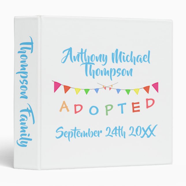 Adoption From Foster Care Photo book Life Book 3 Ring Binder (Front/Spine)