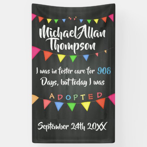 Adoption from Foster Care Sign Custom