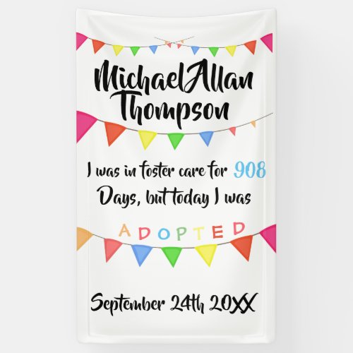 Adoption from Foster Care Sign Custom