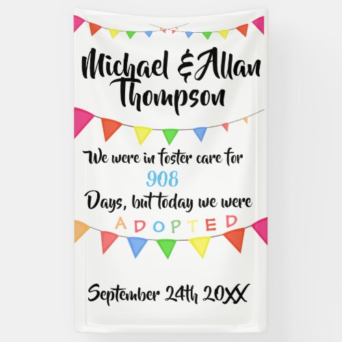 Adoption from Foster Care Sign Custom