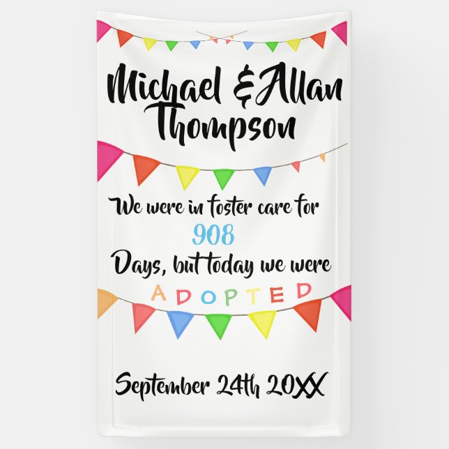 Adoption from Foster Care Sign Custom (Vertical)
