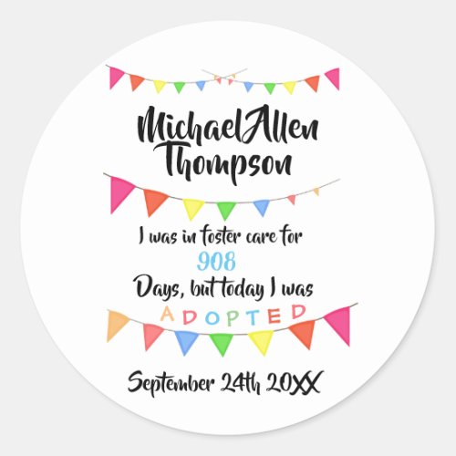 Adoption From Foster Care Stickers  Party