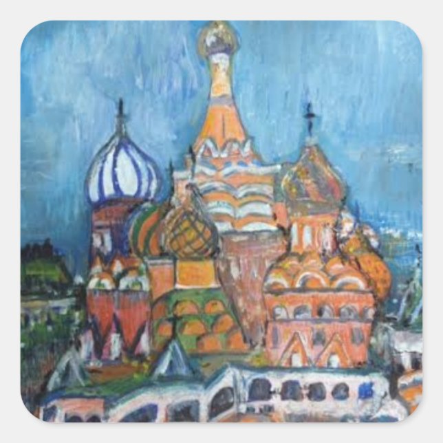 Adoption"From Russia" St. Basil's Sticker (Front)