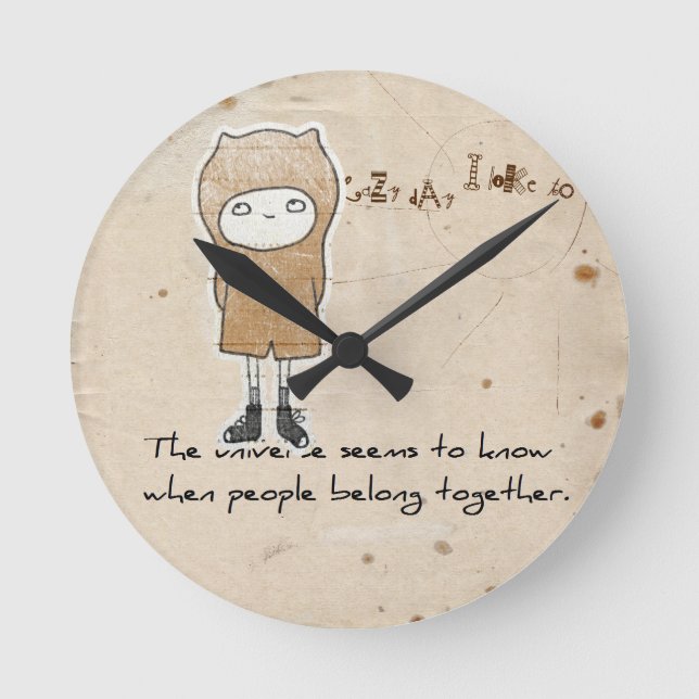 adoption gifts round clock (Front)