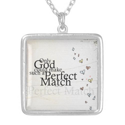 adoption gifts silver plated necklace