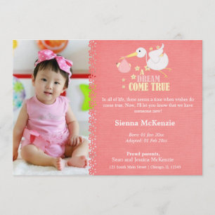 Adoption Girl Announcement