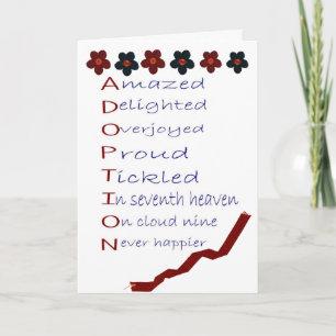Adoption greeting card