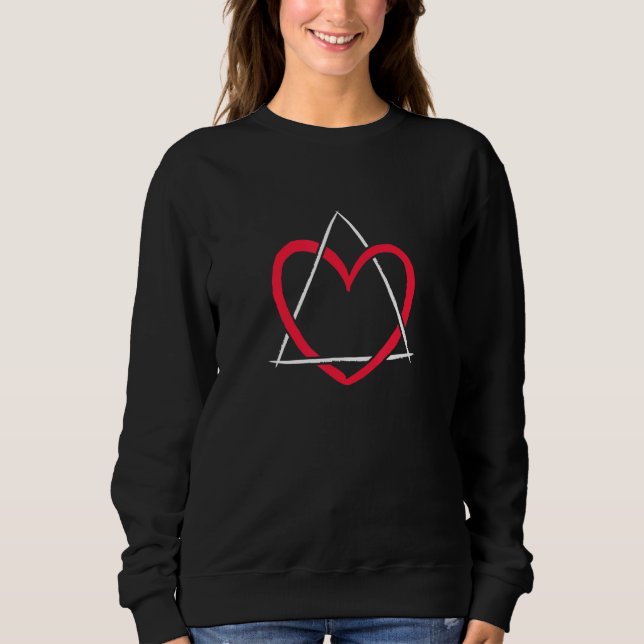 Adoption Heart Love Symbol Gotcha Day Sweatshirt (Front)