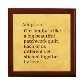 Adoption is a Patchwork Keepsake Box