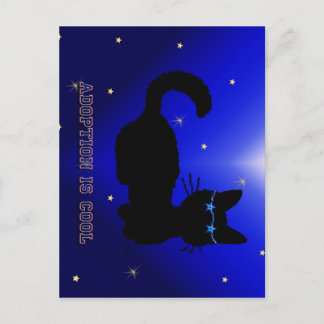 Adoption is cool postcard