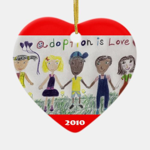 Adoption Is Love Ornament