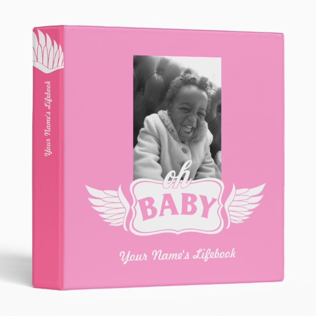 Adoption Life Book Oh Baby Binder (Front/Spine)