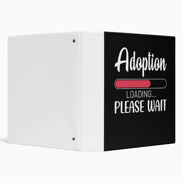 Adoption Loading Please Wait 3 Ring Binder (Background)