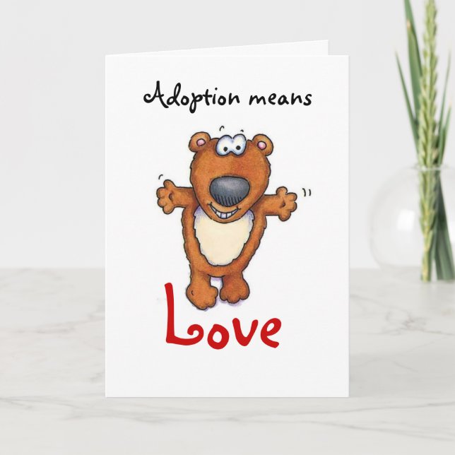 adoption means love card (Front)